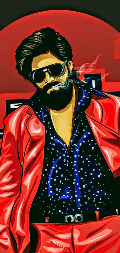 Rocky Bhai: The Iconic Look from KGF Chapter 2