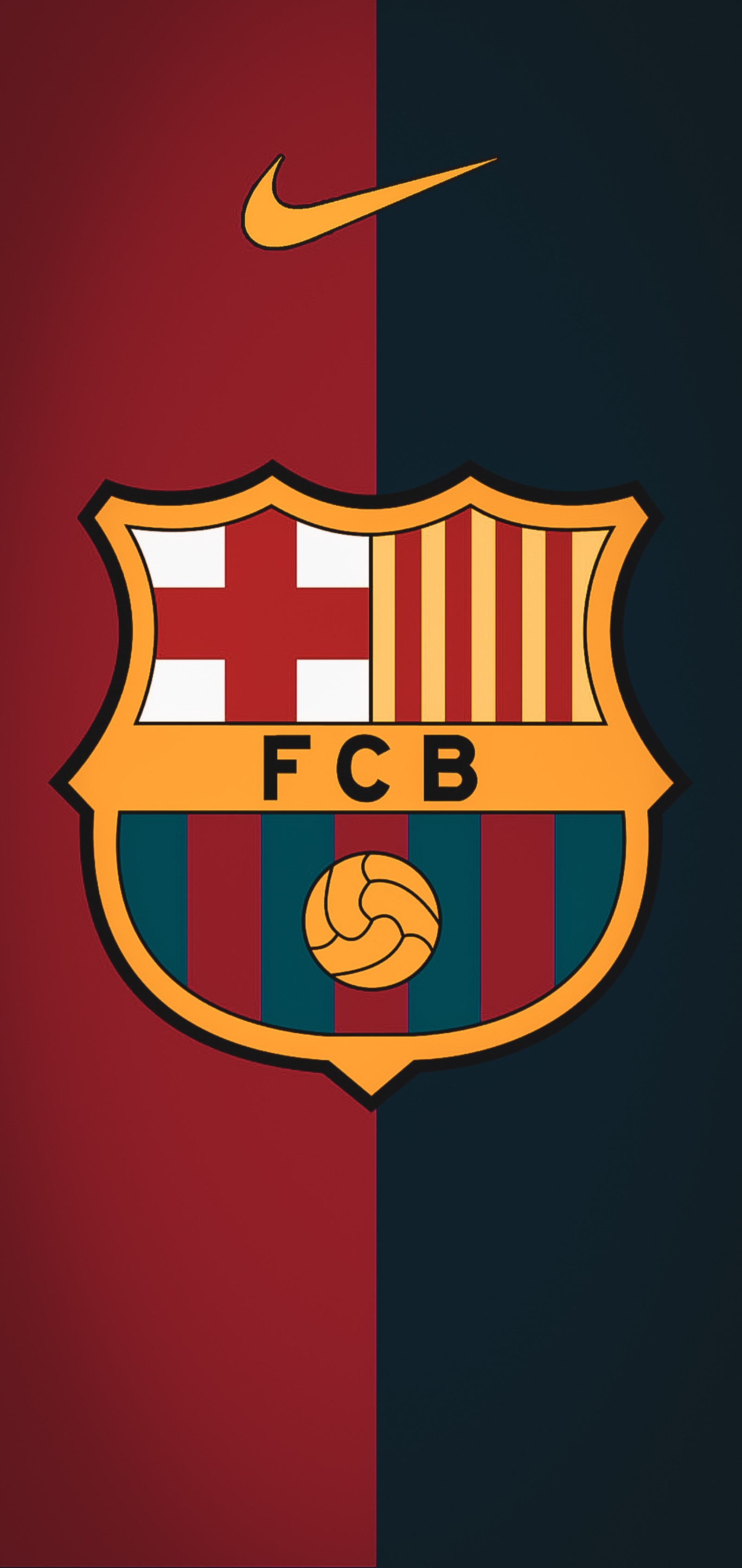 Téléchargez le fond d'écran 2020, barcelone, barcelona, fc, logo