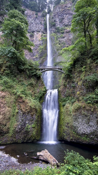 cachoeiras, multnomah, oregon, cachoeira