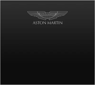 Logotipo da Aston Martin em um fundo escuro