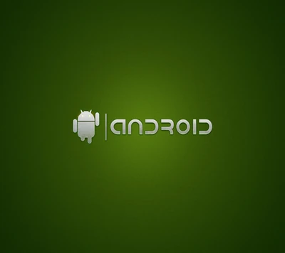 Logotipo do Android estilizado em um fundo verde