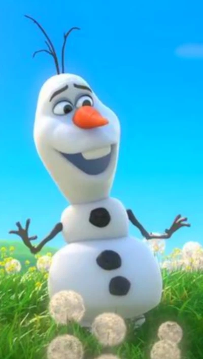 cartoon, frozen, olaf, neige, bonhomme de neige olaf