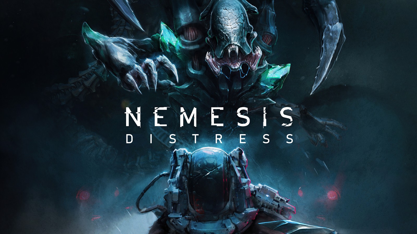 Ein poster für das spiel nemesis distress (nemesis distress, videospiel, plakat)