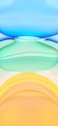 Vagues abstraites colorées inspirées par les fonds d'écran d'iPhone