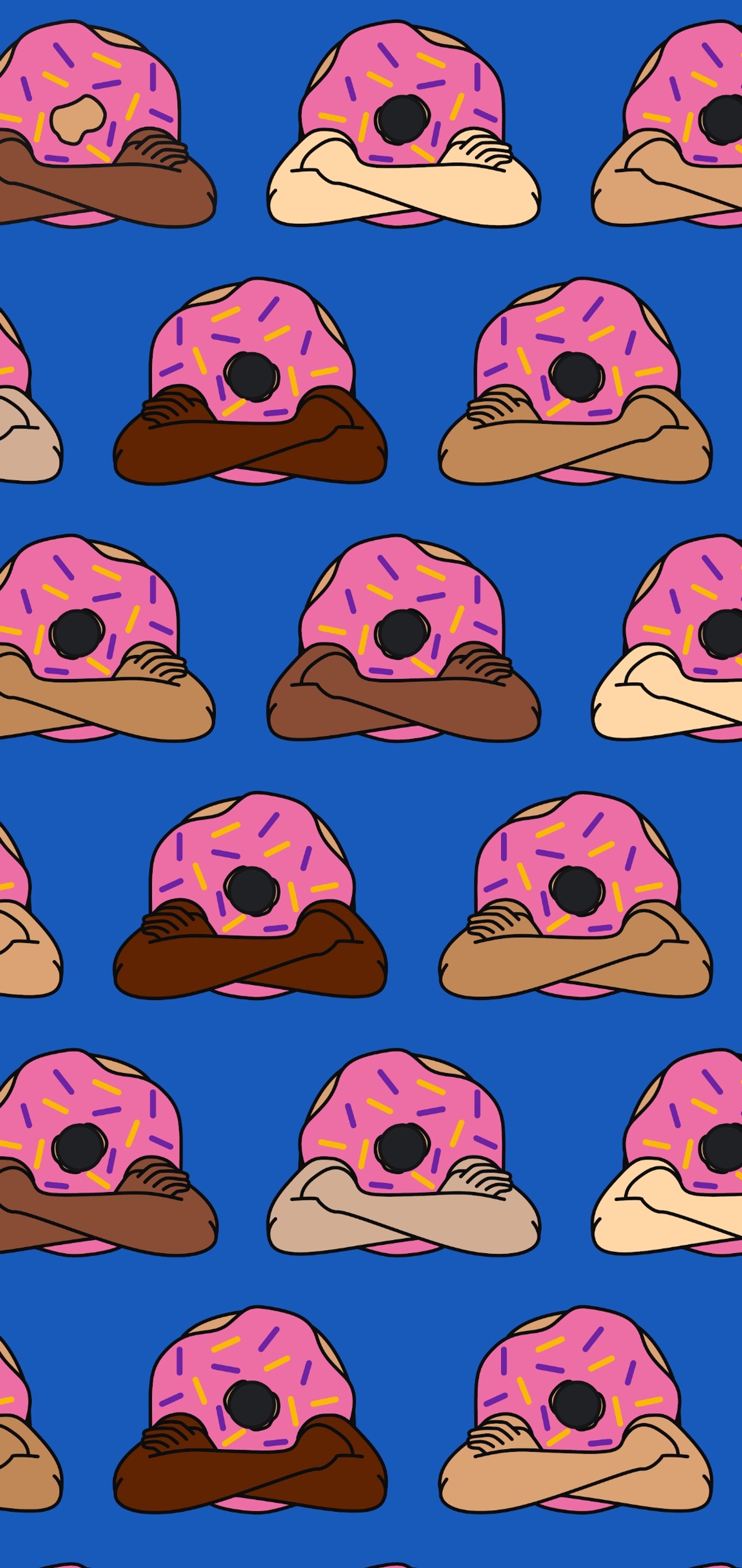 Primer plano de un grupo de donuts con glaseado rosa (google, google pixel 5, pixel 5, android, teléfono inteligente)