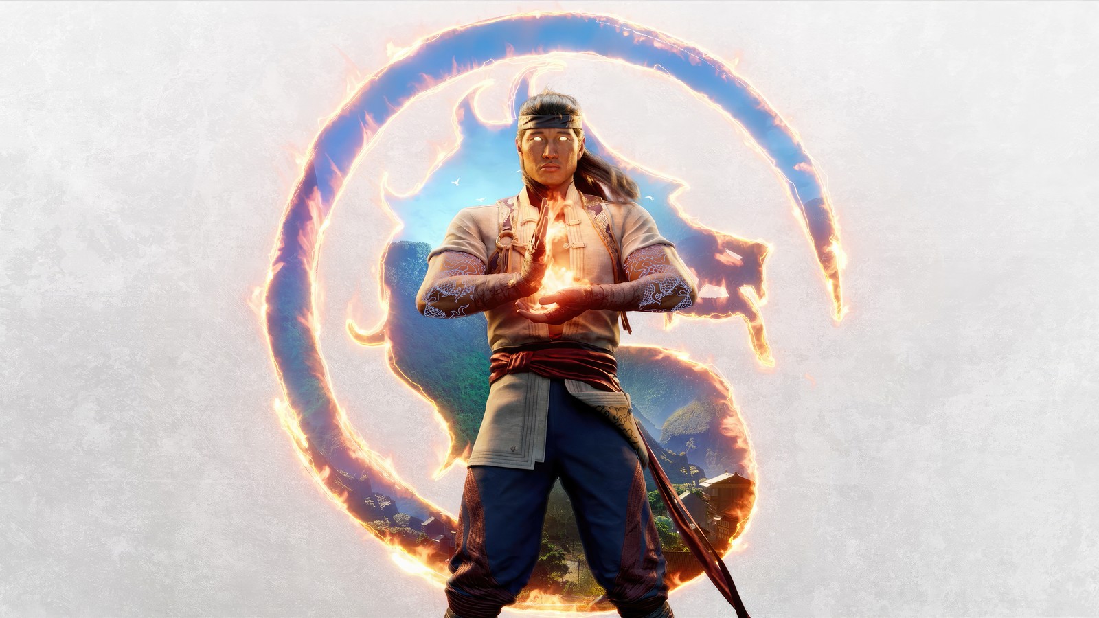 Lade liu kang, mortal kombat 1, spiele 2023, spiele, 4k hintergrund herunter