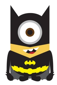 Minion Superhero in Batman Costume