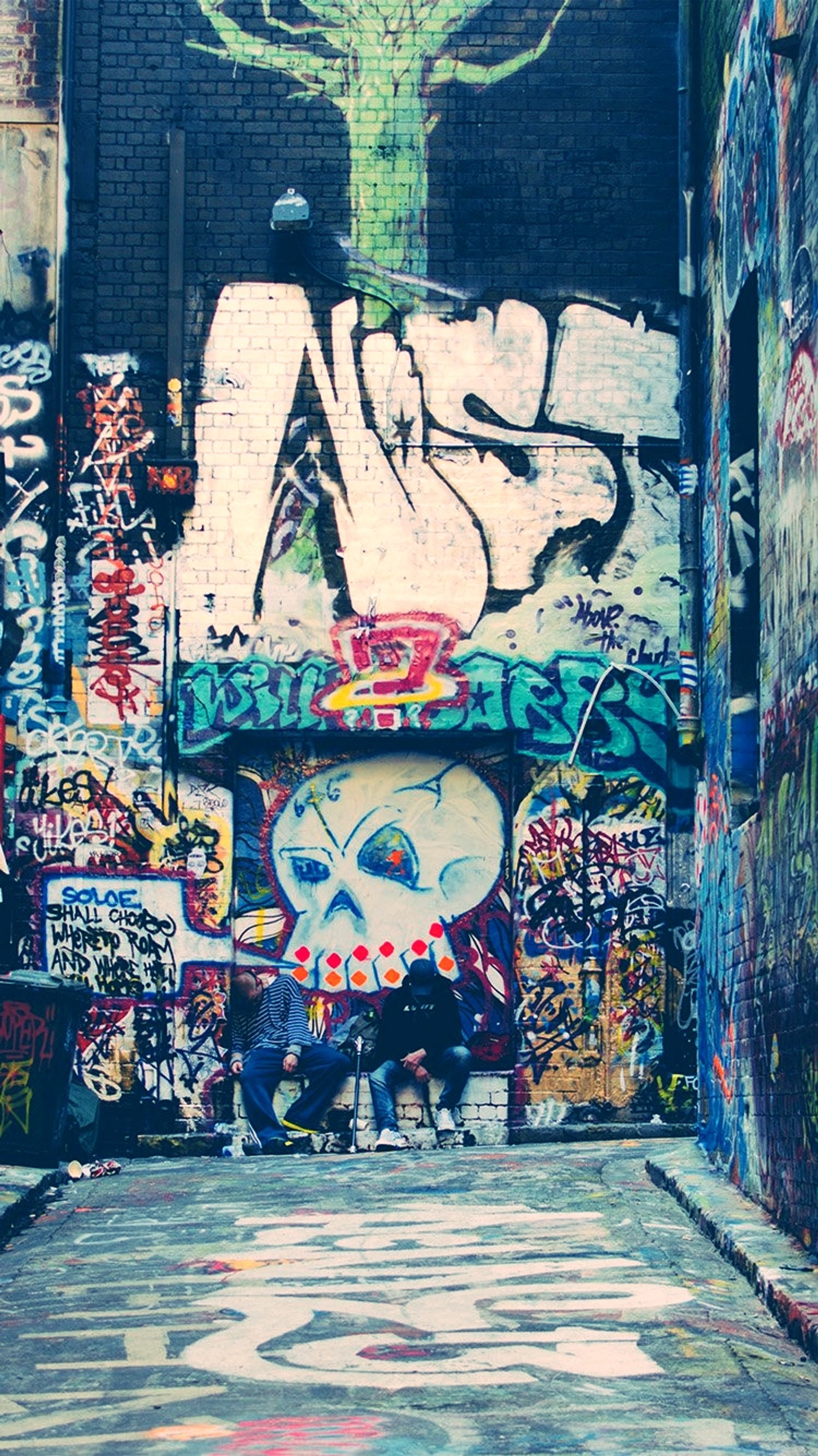 Lade beeindruckend, klasse, graffiti, nett, ok Hintergrund herunter