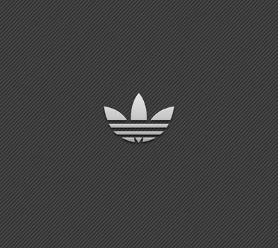 Logo estilizado de Adidas Originals sobre un fondo oscuro