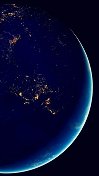 Terre illuminée : Un aperçu de notre planète la nuit