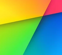 Vibrant Geometric Color Palette Inspired by Google Nexus and Asus Design