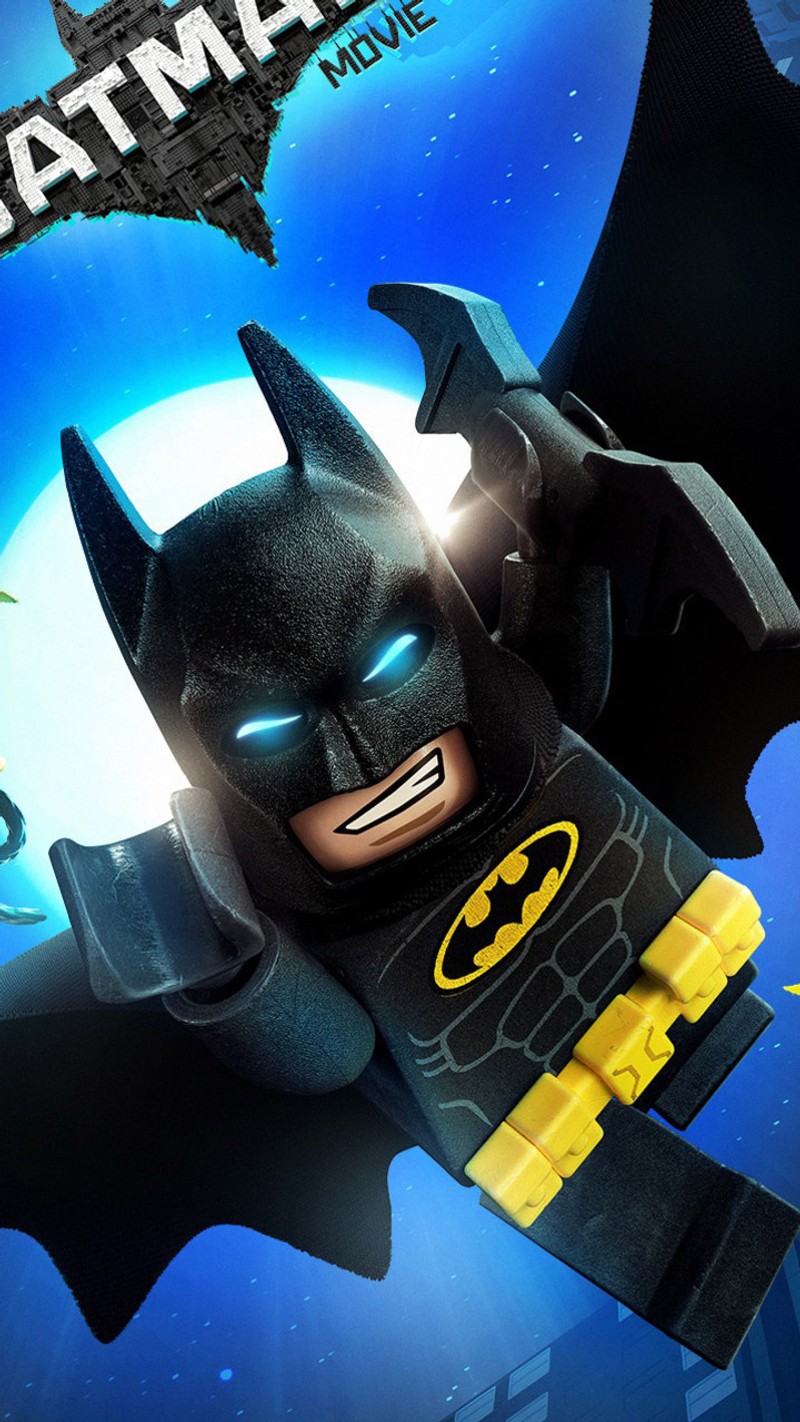 Постер фильма "бэтмен" (batman, lego)