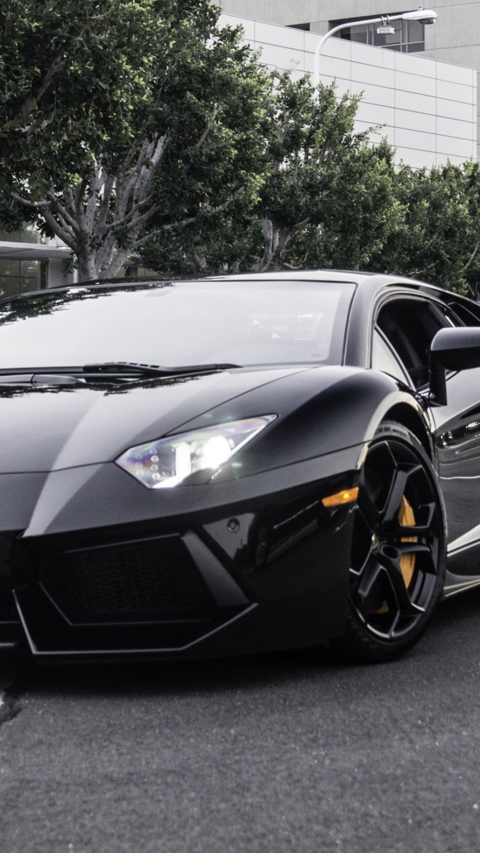 ak47, auto, black, cars, lamborghini Download Wallpaper