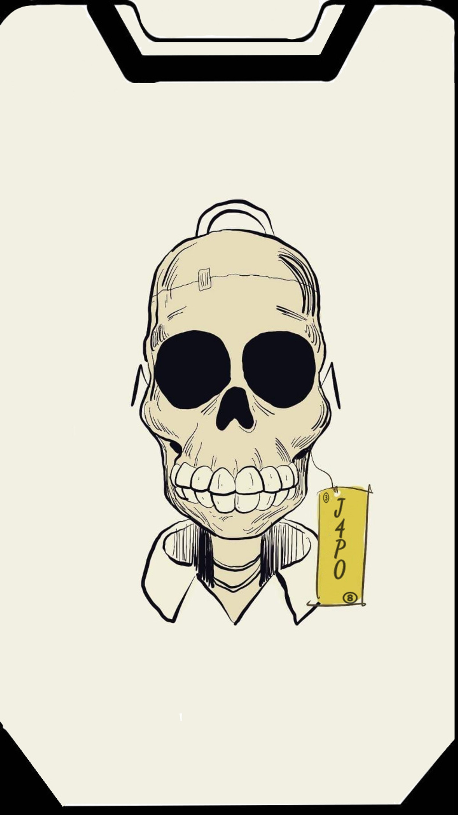 A cartoon skull with a cigarette in its mouth and a cigarette in its mouth (homero, notch, simpson)