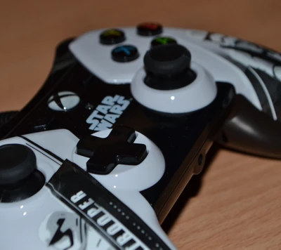 Controlador de joystick Xbox com tema de Star Wars