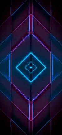 Deep Purple and Blue Geometric Light Patterns