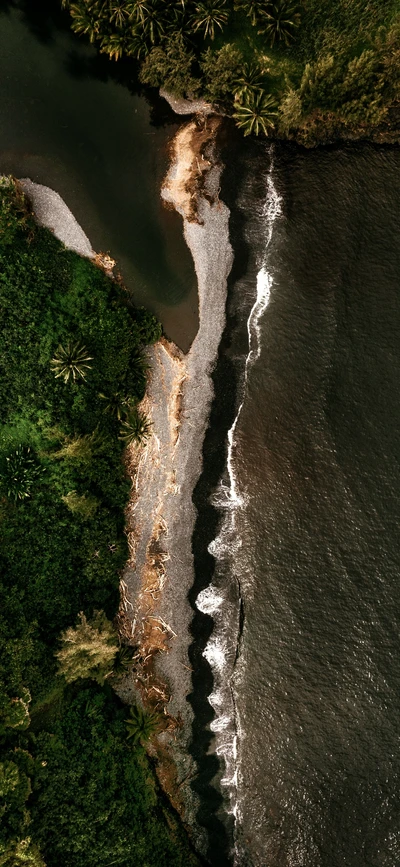 cachoeira, água, natureza, madeira, luz solar