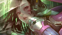 D.Va aus Overwatch: Eine kybernetische Heldin in einer Neonwelt