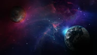 earth, planet, outer space, universe, astronomical object wallpaper