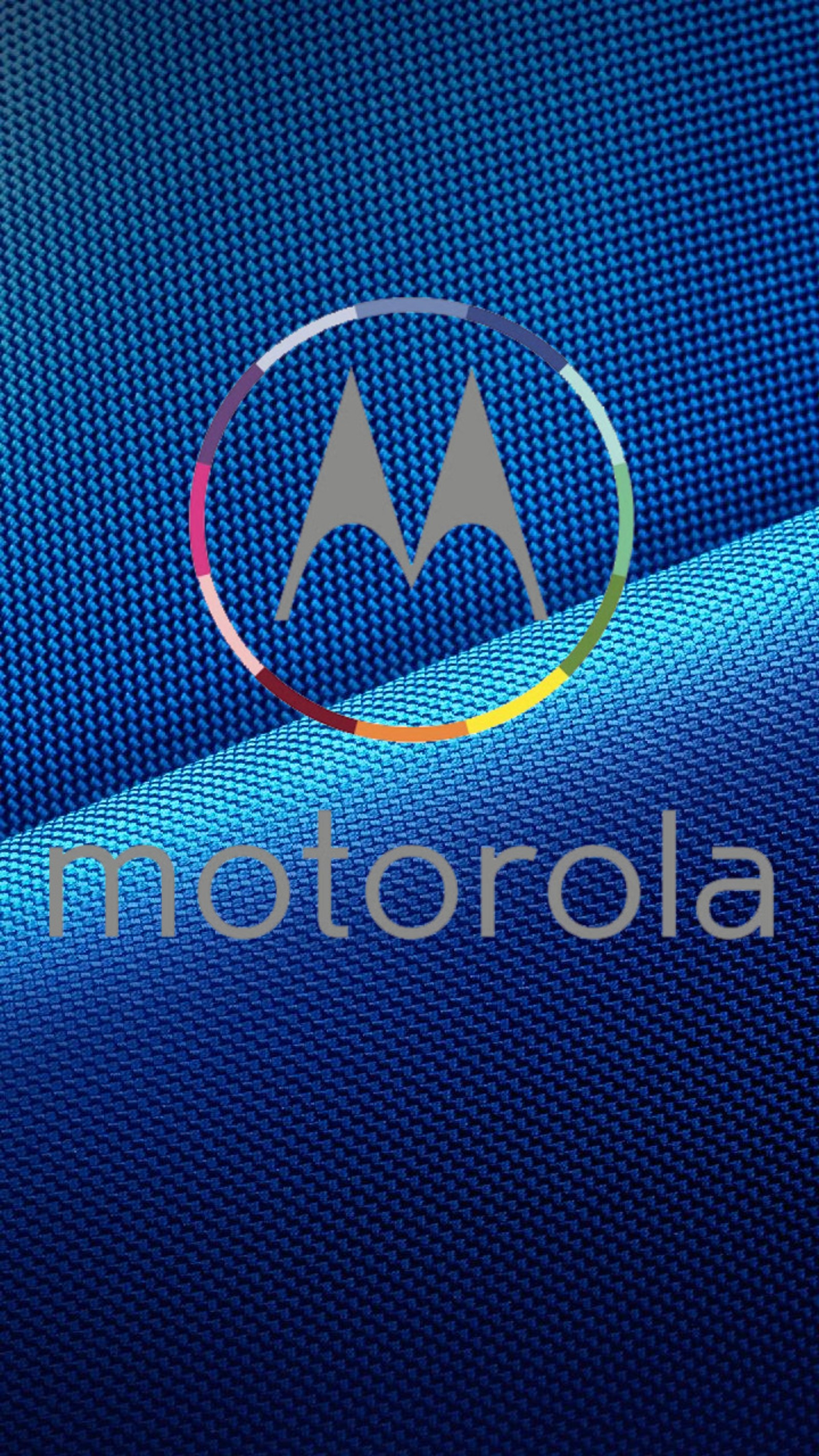 Logo da motorola em um fundo azul (azul, gamevil, marca, moto c, moto e)