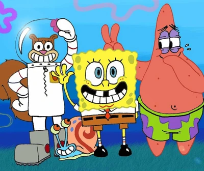 amigos, bob esponja, spongebob