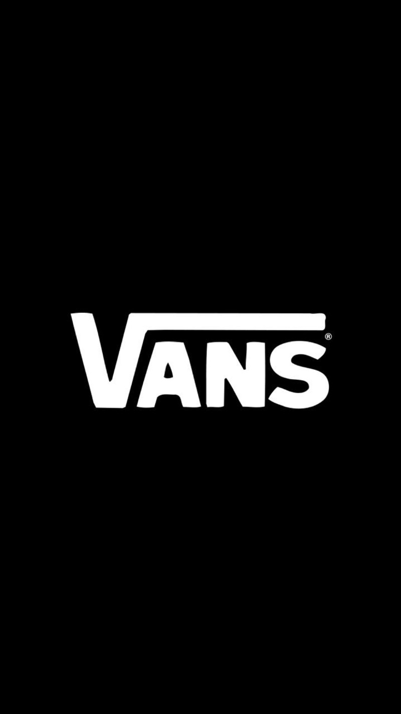 Логотип vans на черном фоне (логотип, фургон, vans)