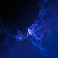 Abstract Blue Galaxy Design