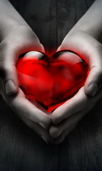 background, hands, heart, red love wallpaper