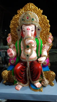 ganpati, señor, máscara