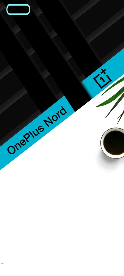 OnePlus Nord Hintergrundbild mit minimalistischer Gestaltung und Kaffeetasse