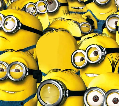 Minions Colorés dans un Chaos Hilarant