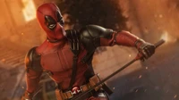 deadpool, superhero, adventure game, pc game, action figure wallpaper