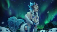 nami, lol, video game, league of legends, winter wonder wallpaper