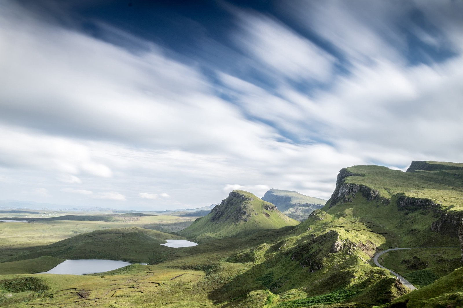 Lade hochland, gebirgige landformen, berg, wolke, hügel Hintergrund herunter