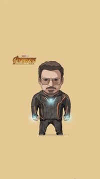 cartoon, iron man, captain america, black panther, superhero wallpaper