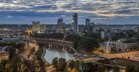 paisaje urbano, ciudad, área urbana, panorama, metrópolis