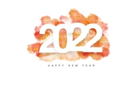 2022 new year, splash, happy new year, white background, 5k wallpaper