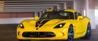 Dodge Viper jaune : Un chef-d'œuvre frappant de voiture de sport