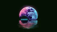 Retrowave Sérénité au Clair de Lune