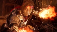 Liu Kang Harnessing Fire in Mortal Kombat 11