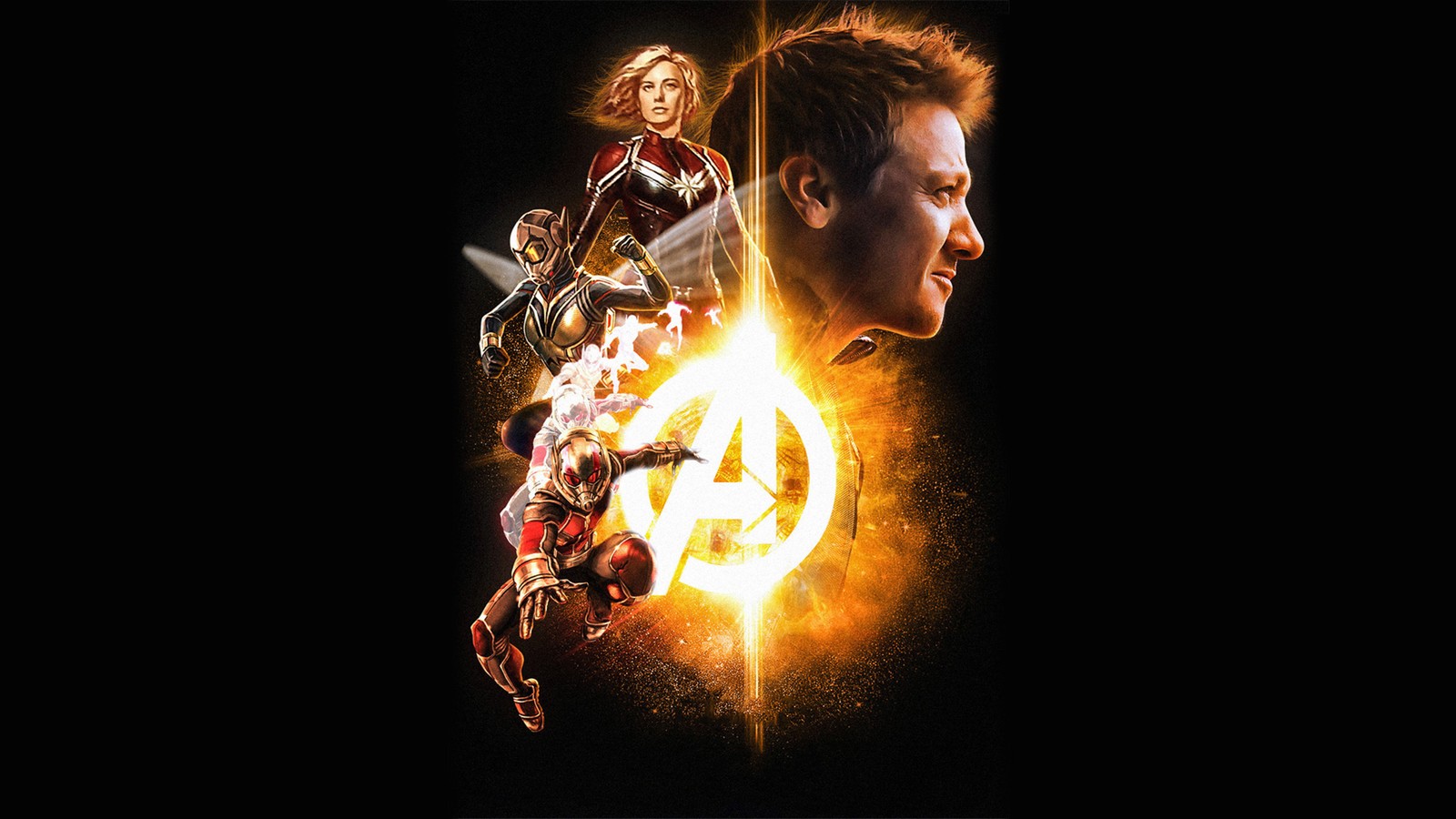 avengers infinity war, clint barton, the avengers, flame, darkness wallpaper