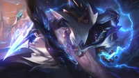 Espada de choque Kassadin: Arte de salpicadura electrizante de League of Legends