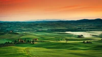 toscana, ecorregión, nube, verde, naturaleza