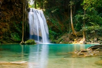 wasserfall, gewässer, wasserressourcen, natürliche landschaft, natur