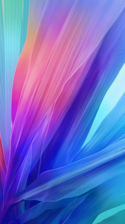 Vibrant Abstract Waves of Color