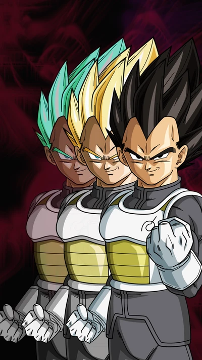 Transformações de Vegeta: Uma demonstração de poder e determinação