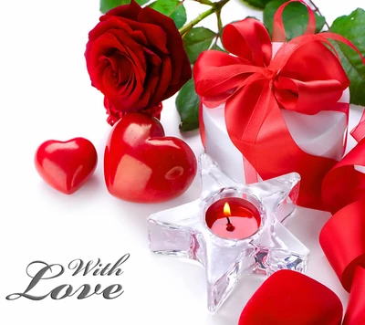 heart, love, romantic, rose, valentine