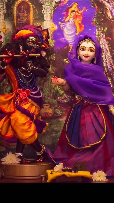 Krishna und Radha: Ewige Liebe und Hingabe