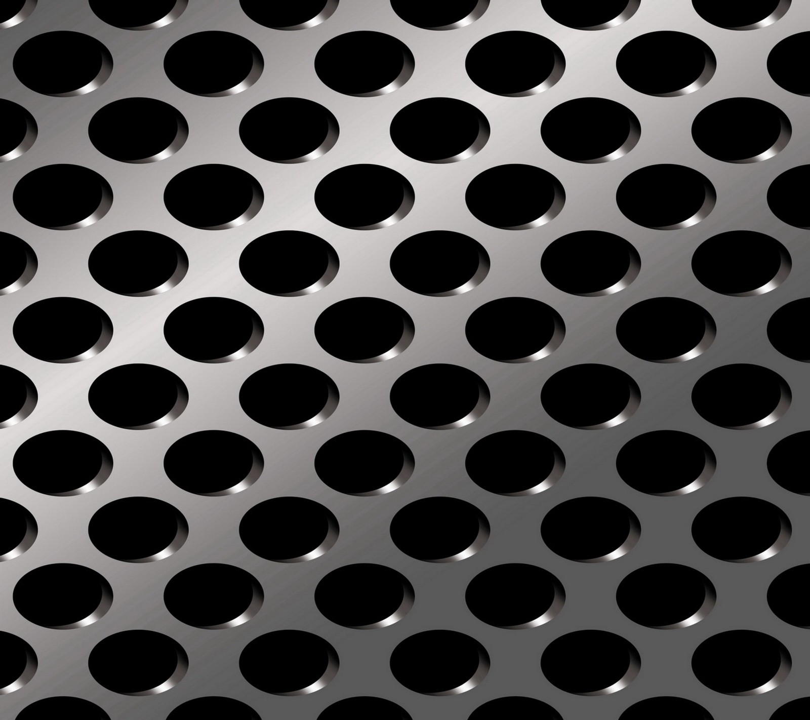 A close up of a metal plate with holes on it (background pattern, metallic grid, texture)