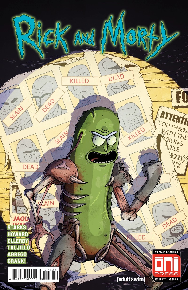 Обложка рика и морти 1 от дэвида смита (пикл рик, pickle rick, рик и морти, rick and morty)